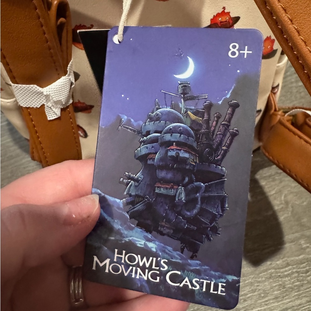 NWT Loungefly Studio Ghibli Howl's Moving Castle Calcifer Mini Backpack OOP - Picture 8 of 12
